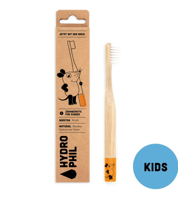 Bamboo children's toothbrush extra soft, Mouse
