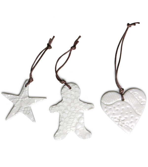 Porcelain Set, Christmas Tree Decorations