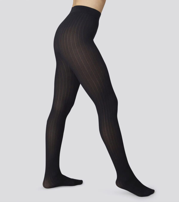 Alma Rib Tights 70 denier, black - Image 2