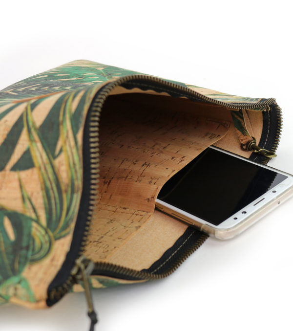 Cork Clutch Handbag Palm Trees - Image 3