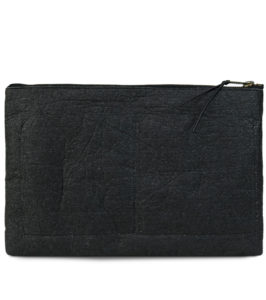 Piñatex® Clutch Handtasche schwarz – Bild 4