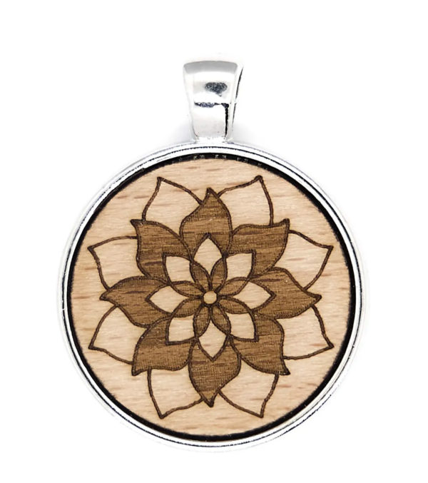 Wooden Pendant with a stainless Steel or Cotton Chain - Image 11