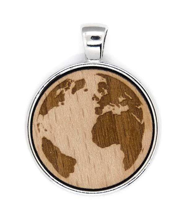Wooden Pendant with a stainless Steel or Cotton Chain - Image 10