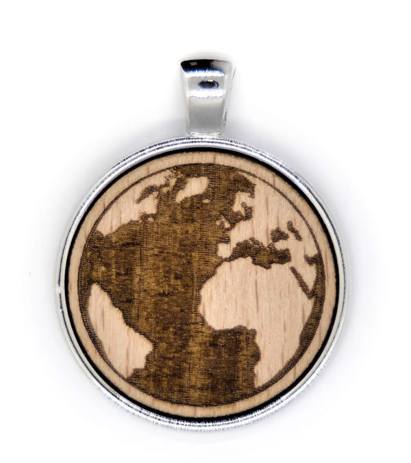 Wooden Pendant with a stainless Steel or Cotton Chain - Image 9