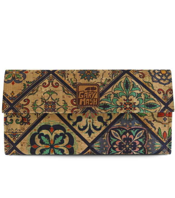 Cork wallet Azulejos