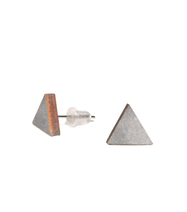 Wooden ear studs Triangle, many colours - Image 12
