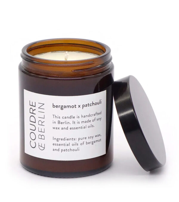 Scented Candle in a glass, Bergamot & Patchouli