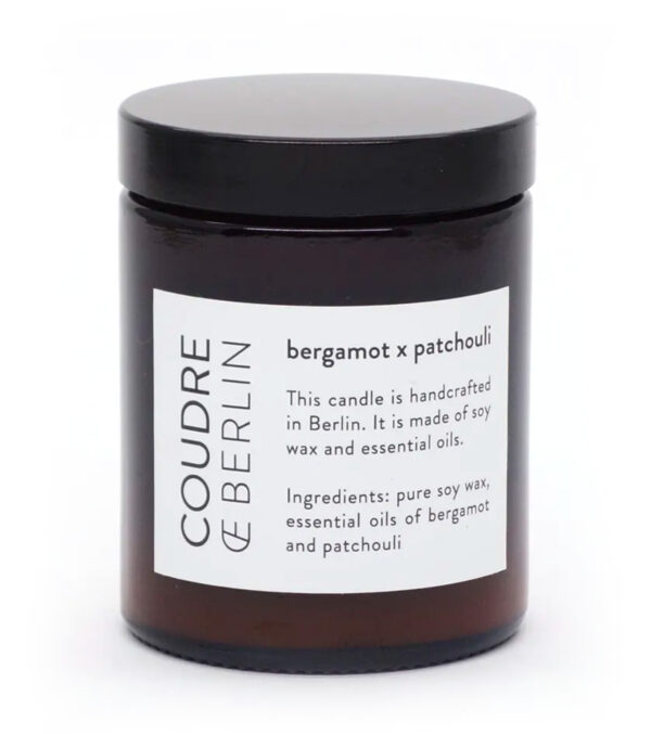 Scented Candle in a glass, Bergamot & Patchouli - Image 3
