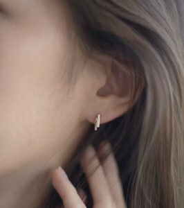 Ear Studs Two Tone Bars - Image 2