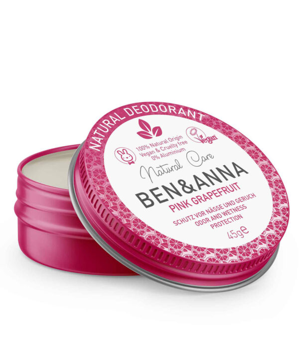 Deodorant Cream Pink Grapefruit, tangy and fresh, 45 g - Image 2