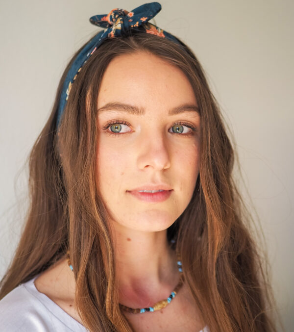 Hairband made of light Sweat, Flowers - Image 2