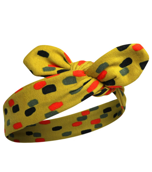 Hairband made of light Sweat, Dots - Image 3