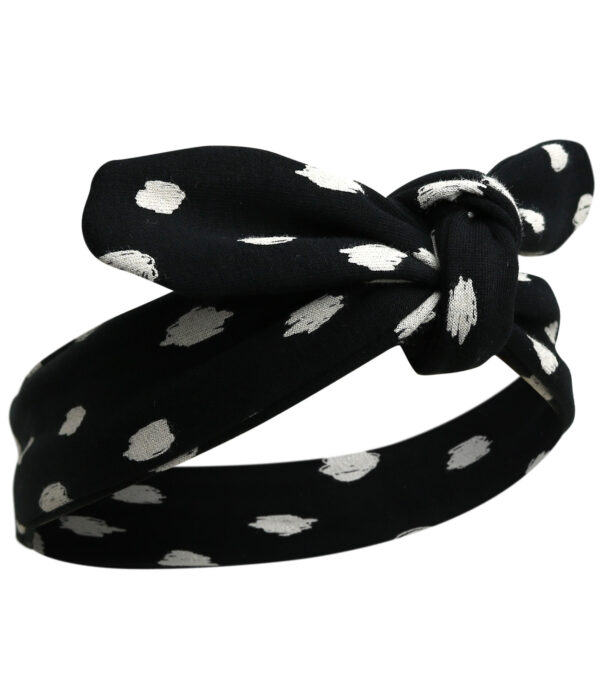 Hairband made of light Sweat, Dots - Image 4