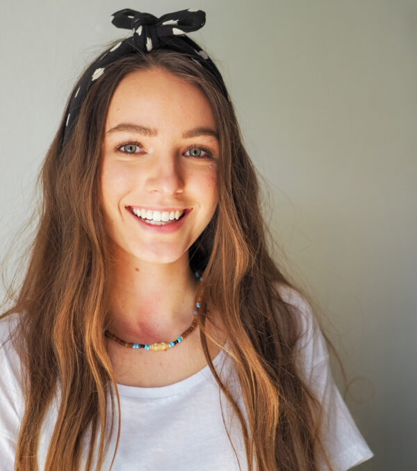 Hairband made of light Sweat, Dots - Image 2