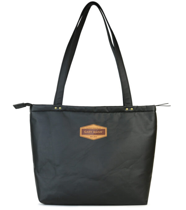 Pineapple Leather Handbag, black