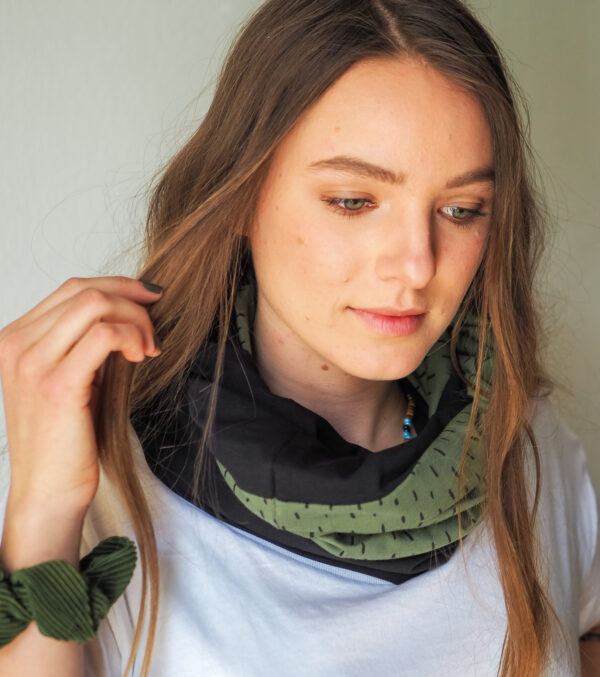 Loop made of light Sweat, Strokes green - Image 2