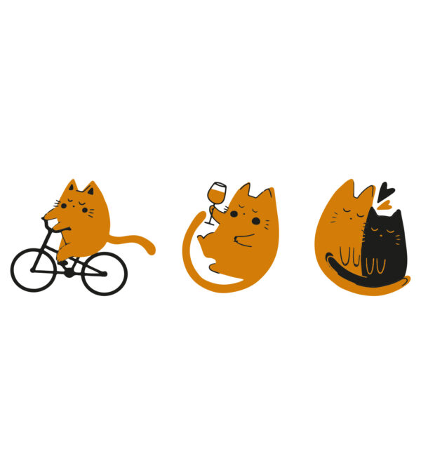 Shirt Asheville Ich & meine Katze – Bild 3