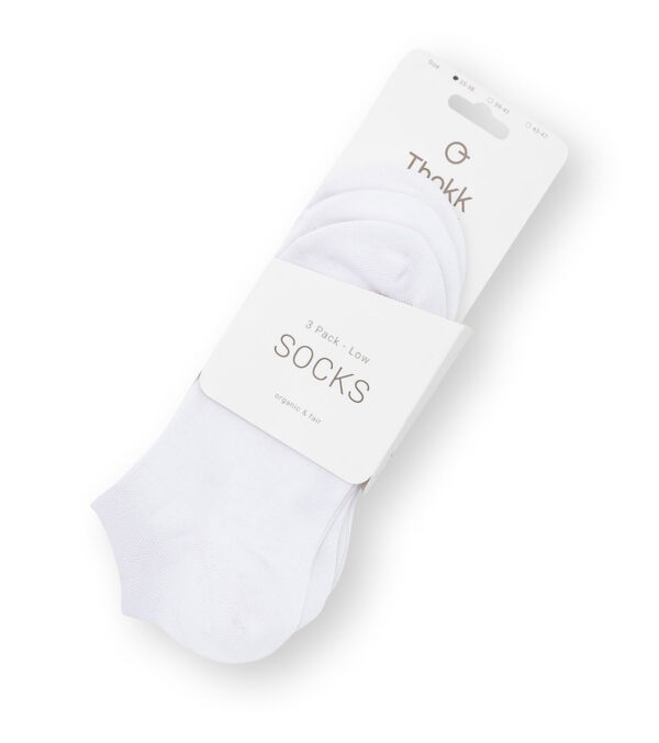 Socks pack of 3, Low Rise white - Image 2