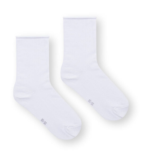 Socken 3er-Pack, Mid Rise Relax weiß – Bild 3