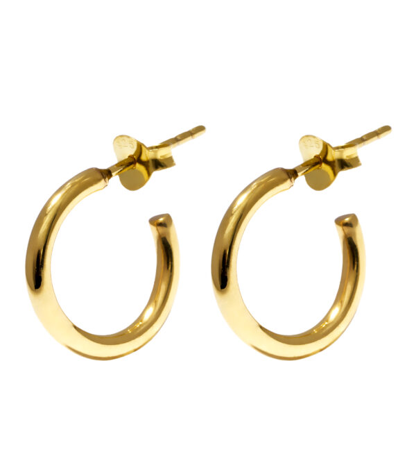 Creolen 14mm, Gold oder Silber