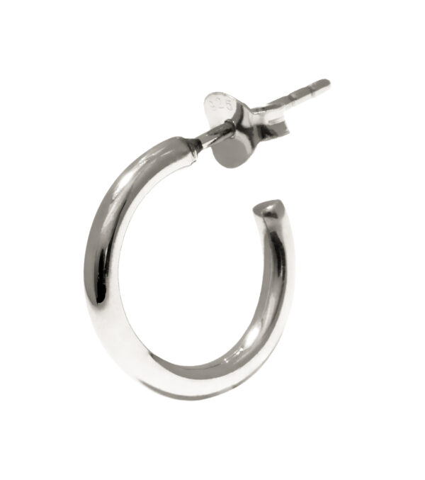 Creolen 14mm, Gold oder Silber – Bild 4