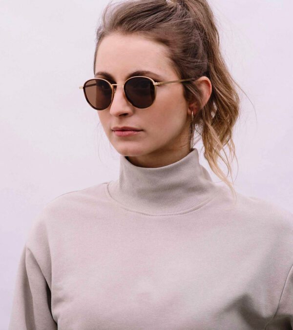 Sonnenbrille Ada Havana Gold-brown – Bild 3