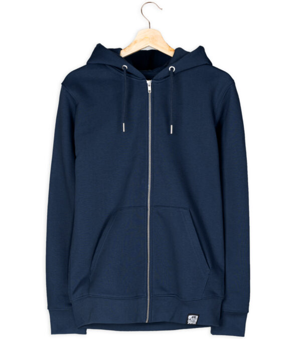 Zipped Hoodie Unisex, Navy blue