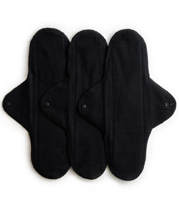 3-pack Cotton Sanitary Pads, Black - Image 4