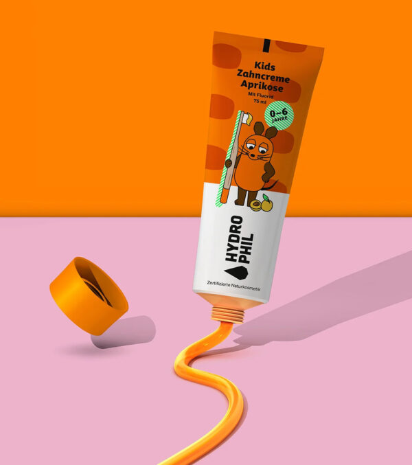 Kids apricot Toothpaste "Mouse", 75 ml - Image 2