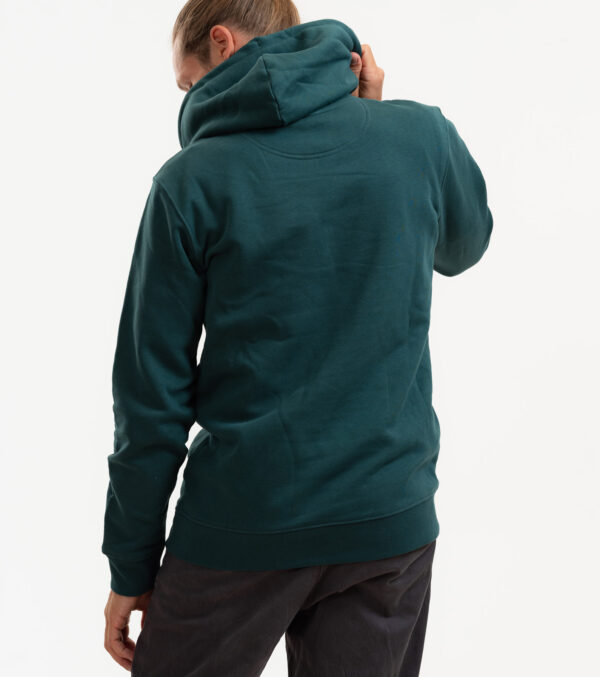 Men's hooded Sweater dark green - Image 7