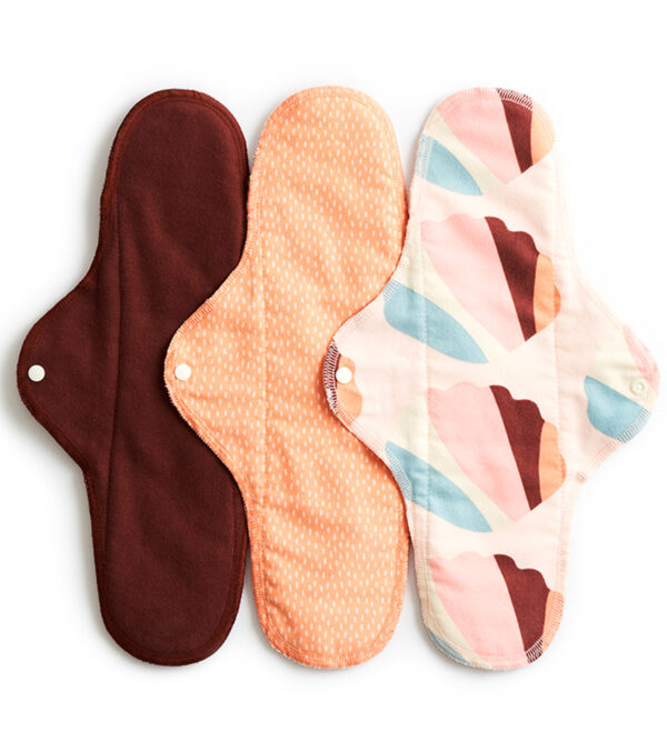 3-pack Cotton Sanitary Pads, Orange Sprinkle - Image 3
