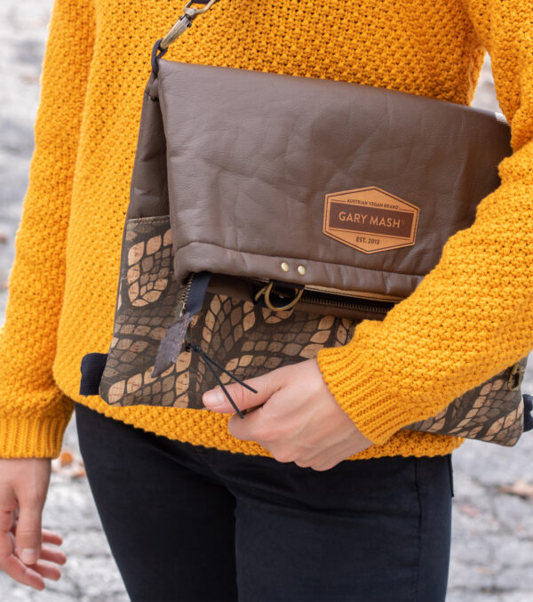 Rachel Allrounder, Piñatex Brown Mosaic - Image 3