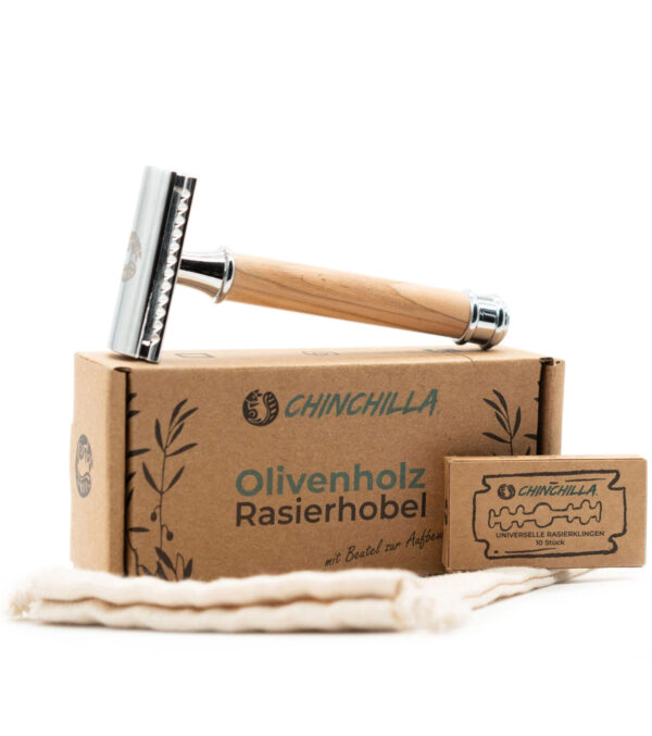 Rasierhobel aus Olivenholz