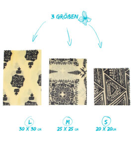 Vegan Wax Cloths Ethno in a 3-Pack - Image 5