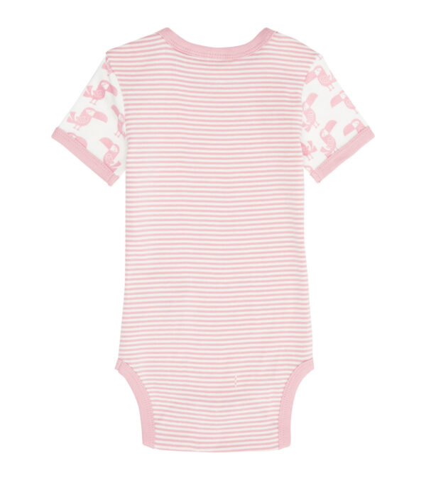 Short sleeve body with Cockatoos rose - Image 3