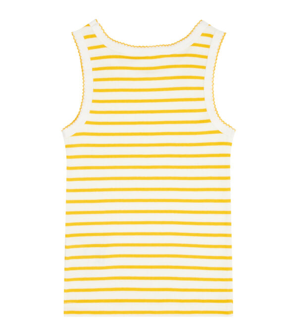 Girl vest yellow stripes - Image 2