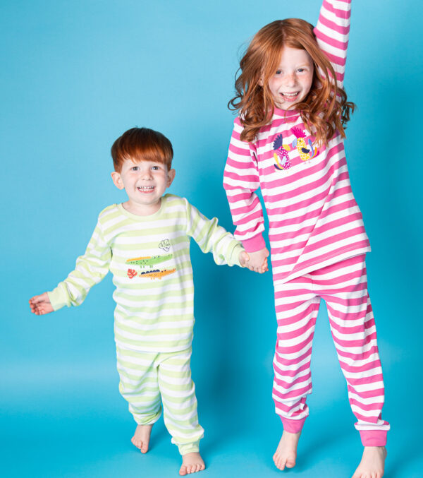 Children's Pajamas Stripes with Cockatoos - Image 3