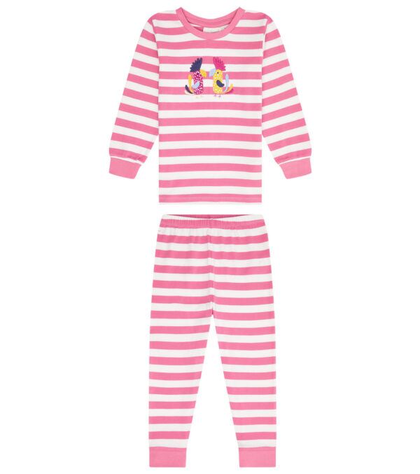 Children's Pajamas Stripes with Cockatoos