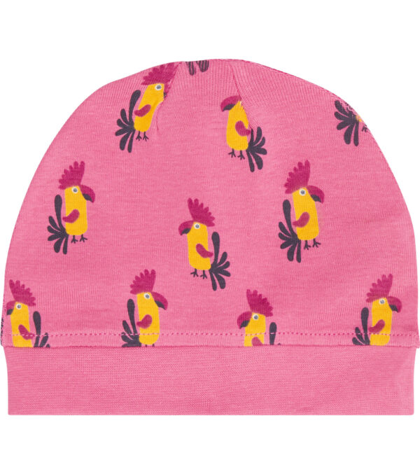 Baby Hat with Cockatoos pink