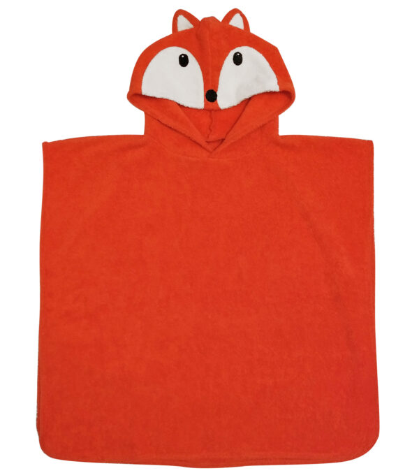 Fluffy Kid's Bathing Poncho Fox