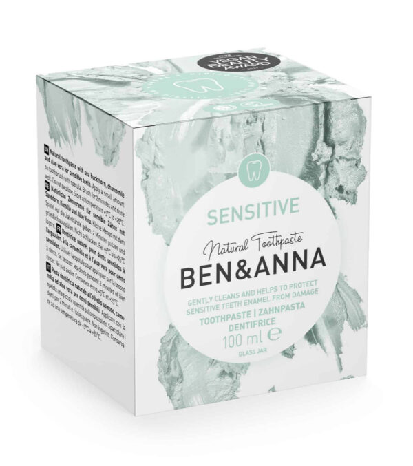 Zahnpasta im Glas, Sensitive, 100 ml – Bild 2