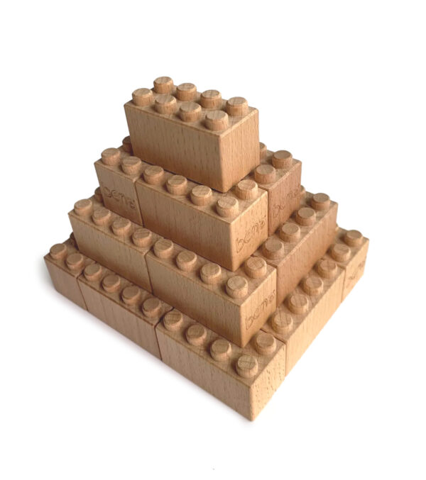Wooden Building Blocks Starter set 35 Pieces - Image 4