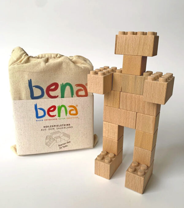 Wooden Building Blocks Starter set 35 Pieces - Image 2