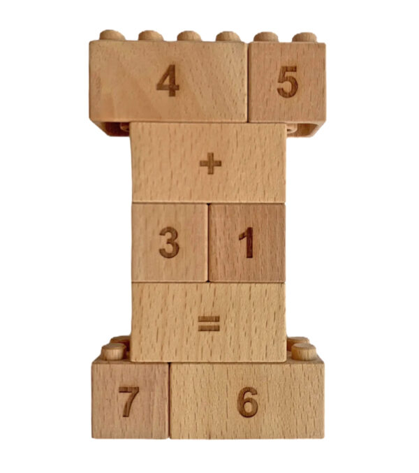 Wooden Building Blocks Number set - Image 2