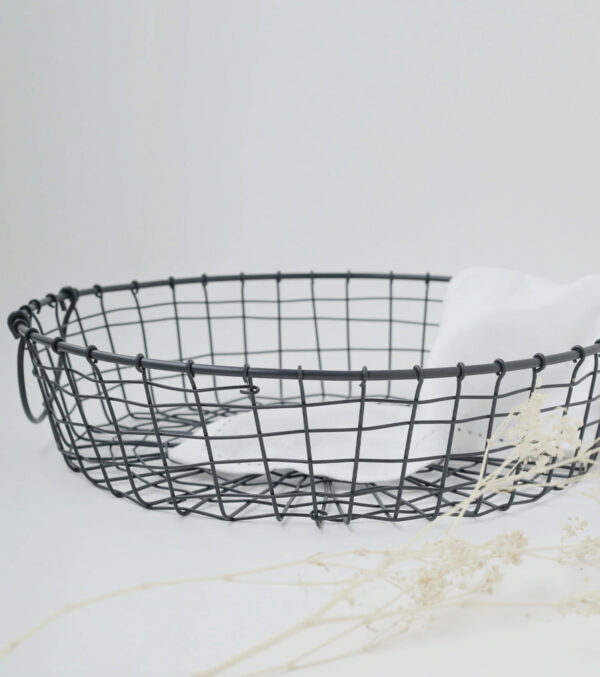 Drahtkorb rund 38cm – Bild 5
