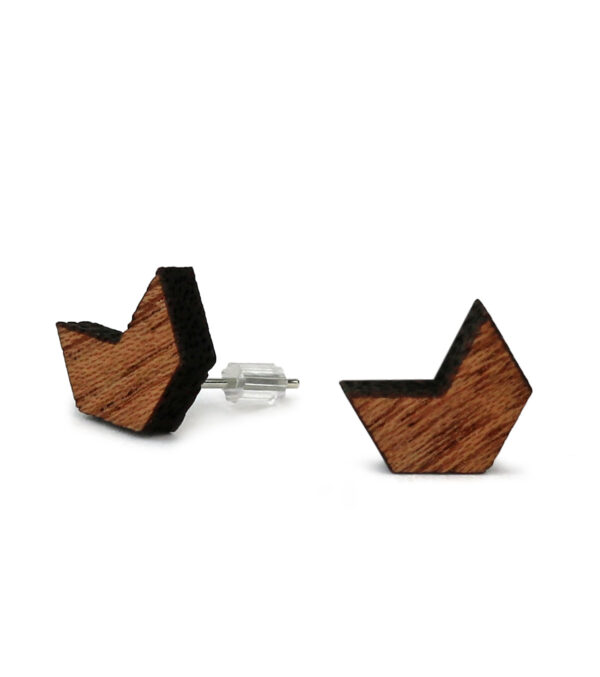 Wooden ear studs Fox Pure - Image 2