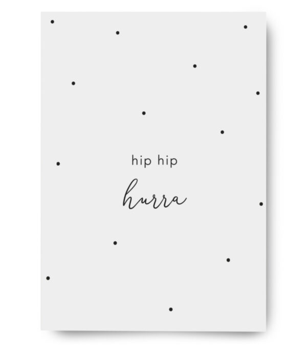 Greeting Card A6, hip hip hooray