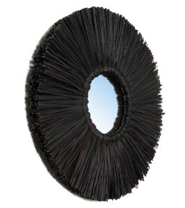 The Alang Alang Mirror Ø 35 cm black - Image 3