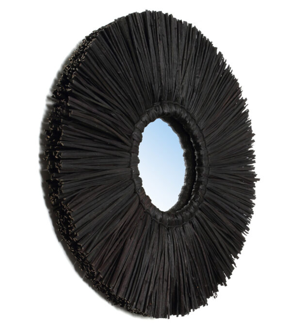 The Alang Alang Mirror Ø 35 cm black - Image 3