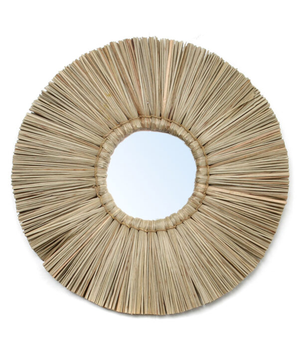 The Alang Alang Mirror Ø 35 cm natural